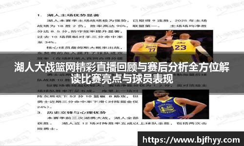 湖人大战篮网精彩直播回顾与赛后分析全方位解读比赛亮点与球员表现